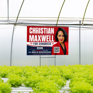 Christian Maxwell For Congress Yard Sign