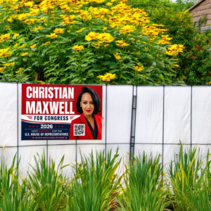 Christian Maxwell For Congress Yard Sign