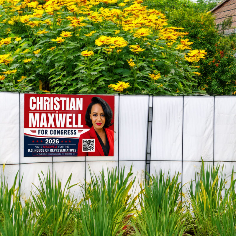 Christian Maxwell For Congress Yard Sign
