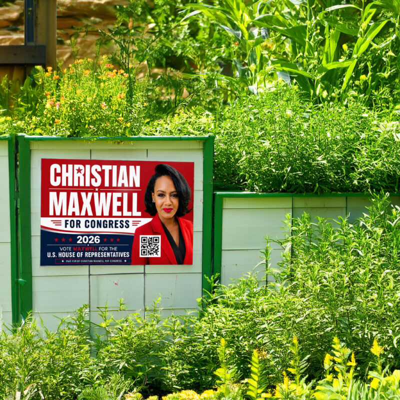 Christian Maxwell For Congress Yard Sign