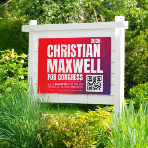 Christian Maxwell Yard Sign